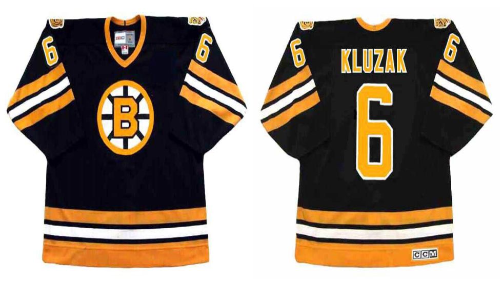 2019 Men Boston Bruins #6 Kluzak Black CCM NHL jerseys->boston bruins->NHL Jersey